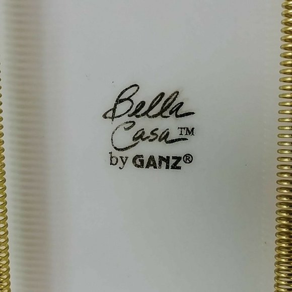Plate Centerpiece Serving Plate Belle Casa by Ganz with Wall Hanger 12" - Picture 7 of 7